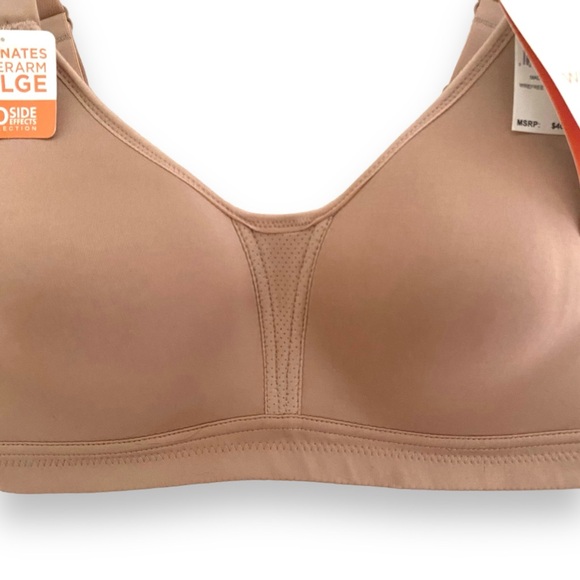 NWT Warner’s No Side Effects High-Impact Sport Bra WA1251 Medium 34 36 B C D Cup - Picture 3 of 6